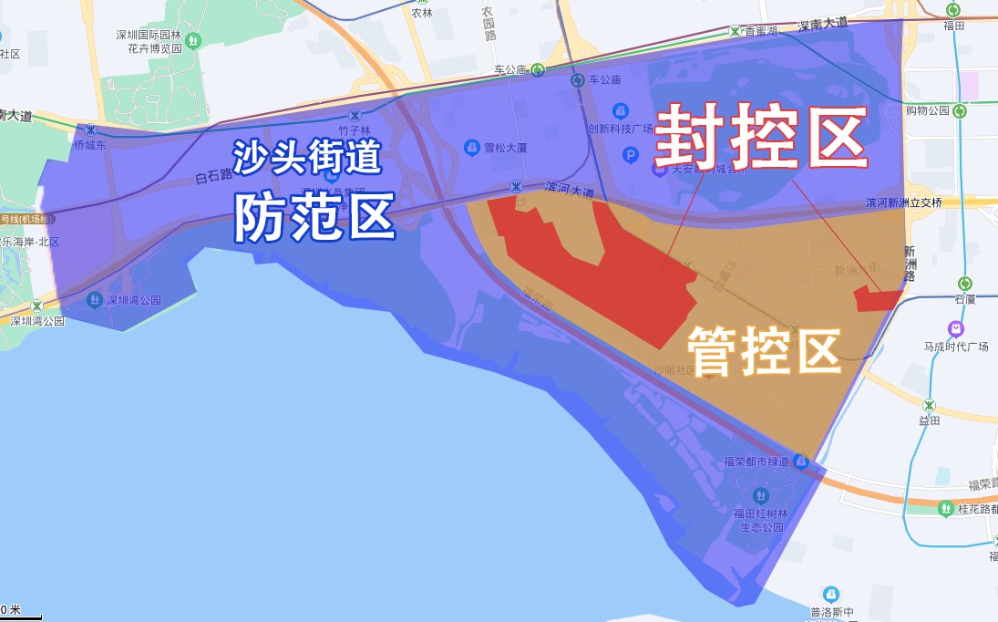 深圳防疫封控地图图片
